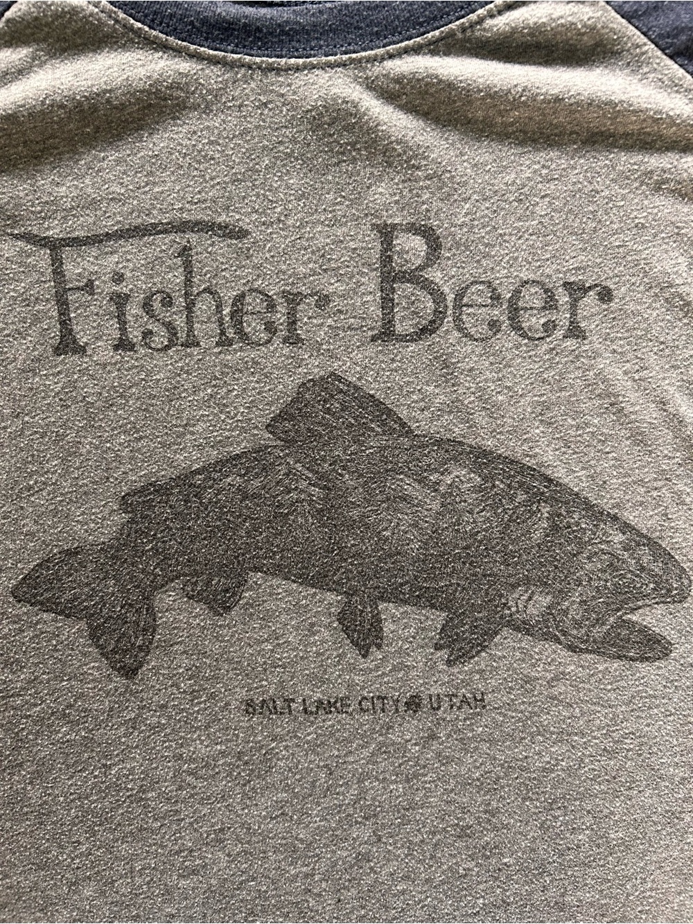 Craft Brewery Raglan Tee Bundle XL Fisher Beer Belching Beaver 3/4 Sleeve - Picture 4 of 14